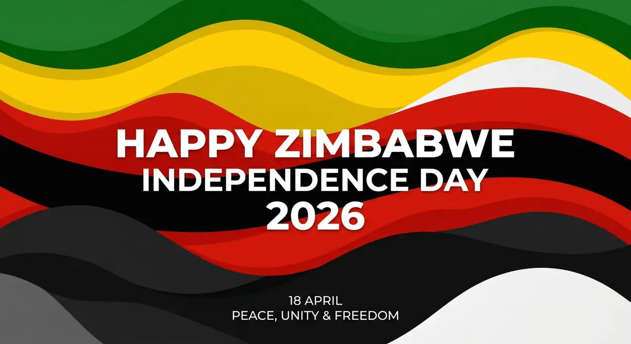 Free Download Zimbabwe Independence Day 2026 Graphic Design Templates - High Quality Happy Zimbabwe Independence Day 2026 Image